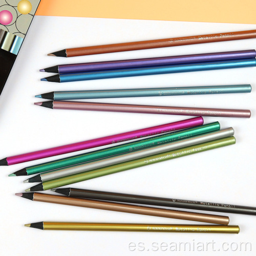 Lápices de dibujo de color no tóxico 12 para colorear